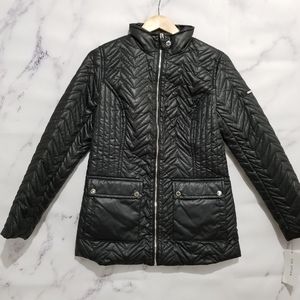 VIA SPIGA Quilted Lightweight Black Jacket